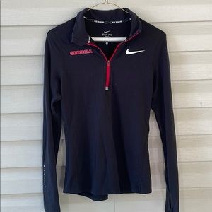 Georgia Nike running quarter zip jacket